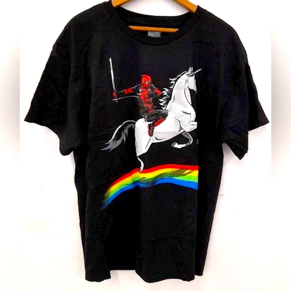 Deadpool Bundle Sizes Large (Unicorn) & XL (Deadpool Sword) T-shirts